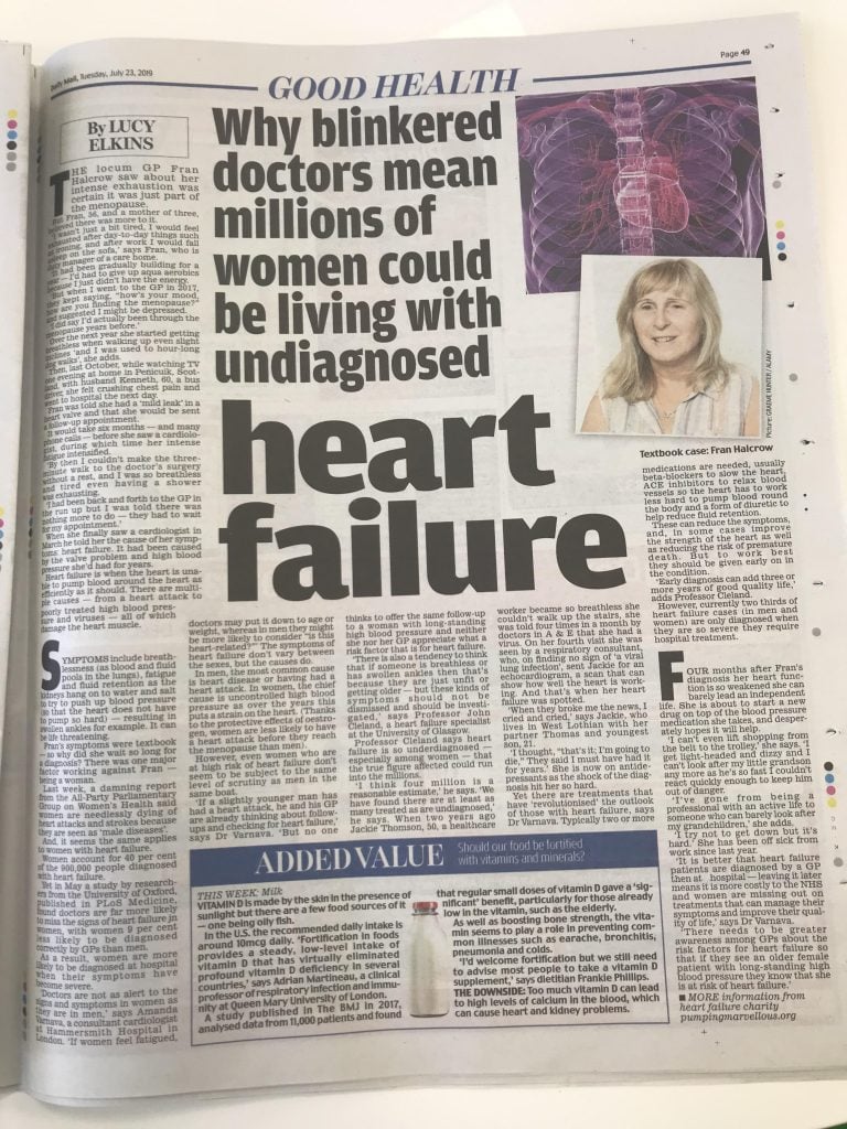 Heart failure missed symptoms